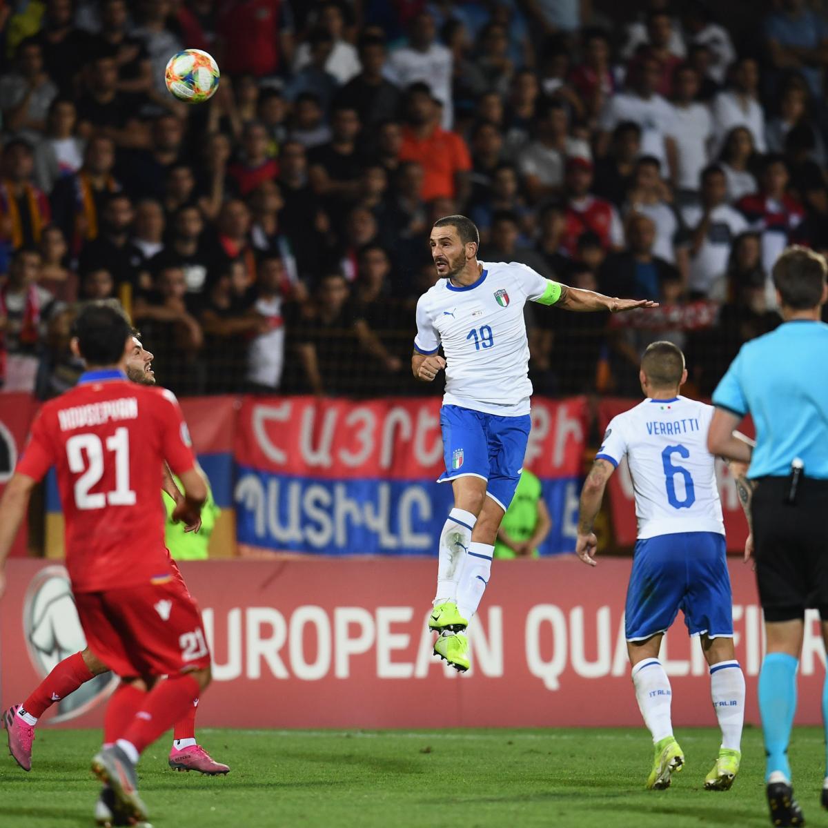 Italy vs. Armenia: Euro 2020 Qualifying Odds, Live Stream, TV Info